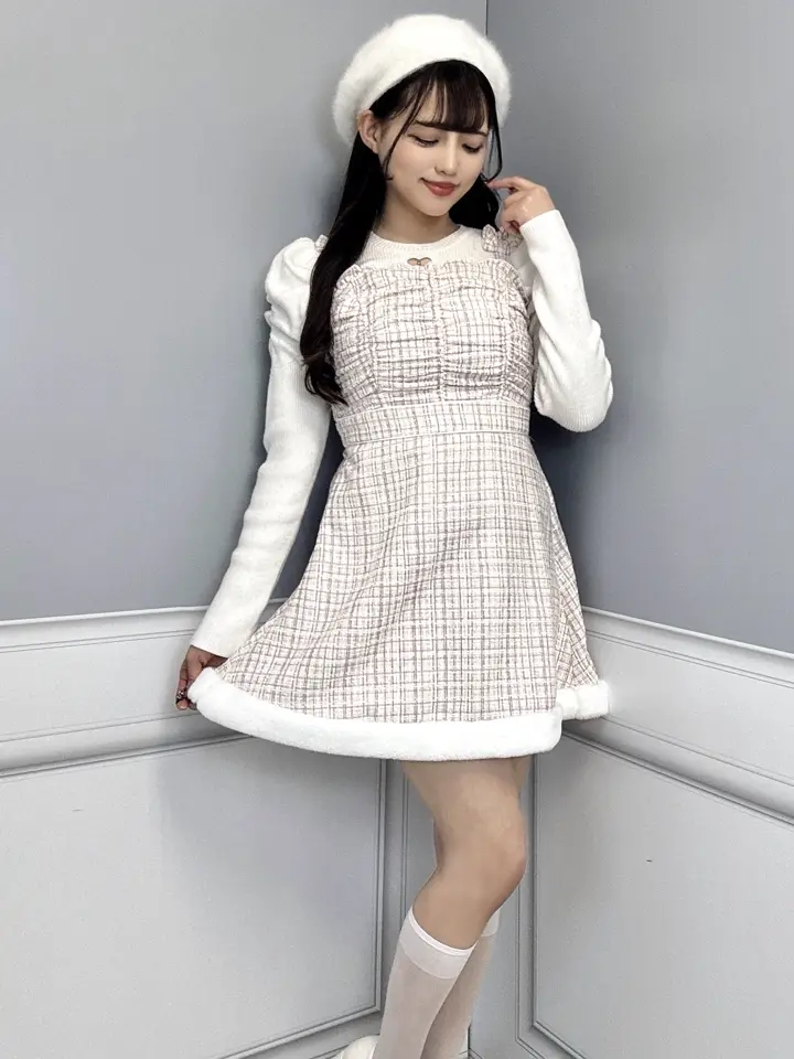 裾ファーキャミワンピース｜evelyn（エブリン）公式通販サイト