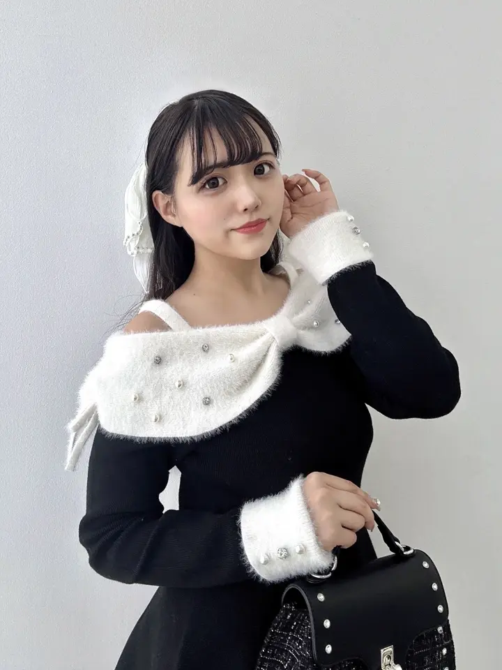 evelyn リボンオフショルミニワンピース リボンオフショルミニワンピース｜evelyn（エブリン）公式通販サイト