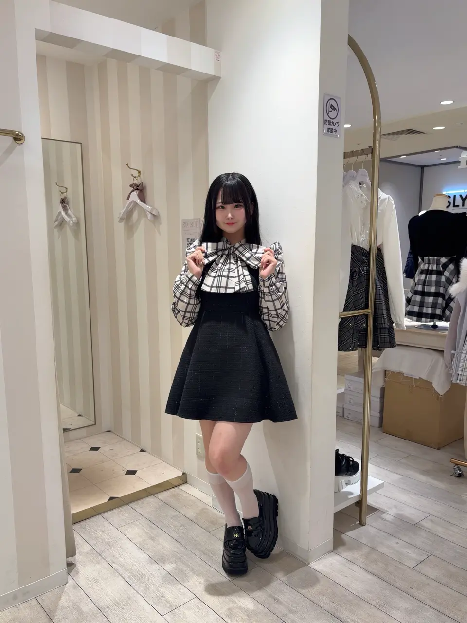 ドッキングツイードワンピース｜evelyn（エブリン）公式通販サイト