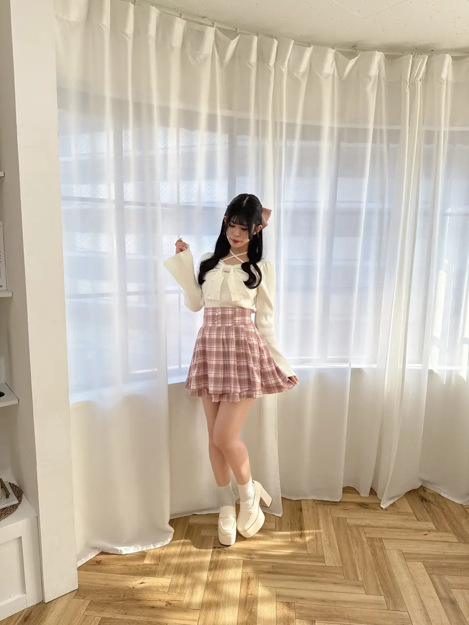 リボンクロスニット｜evelyn（エブリン）公式通販サイト