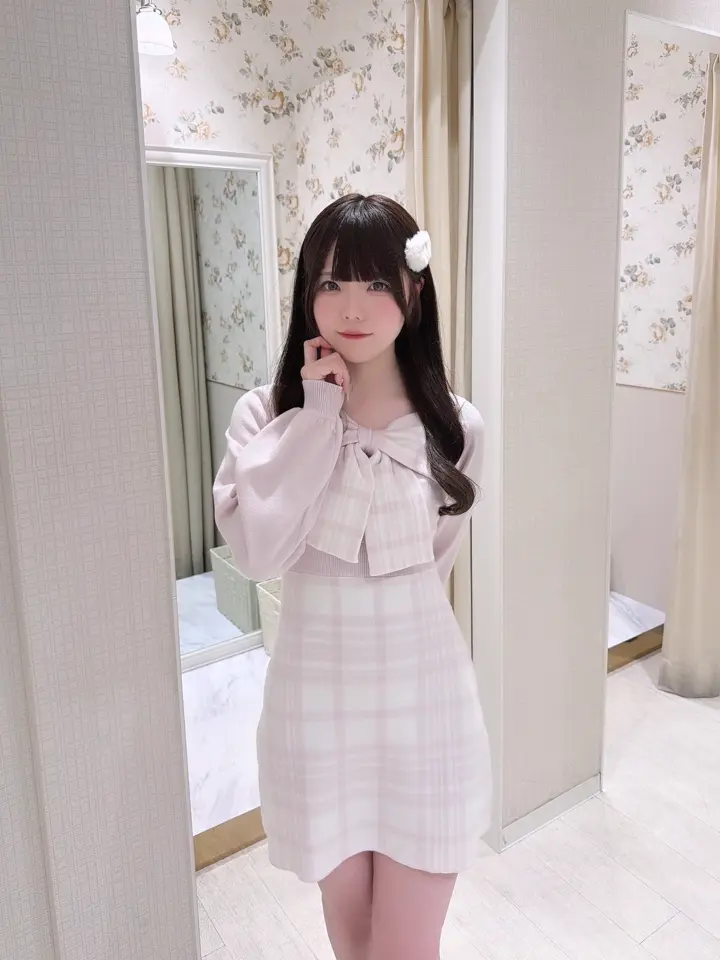 リボンチェックニットワンピース｜evelyn（エブリン）公式通販サイト