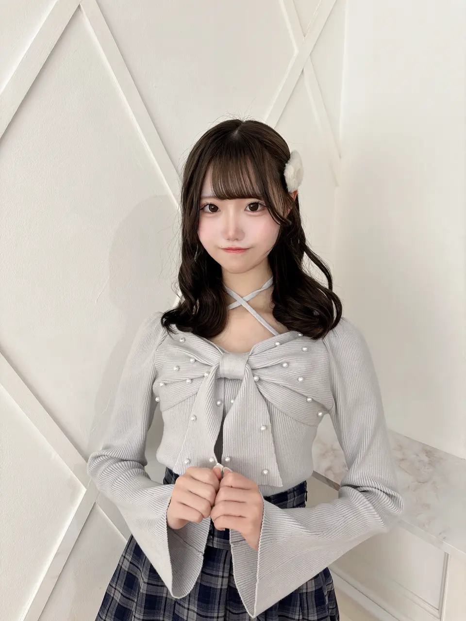 リボンクロスニット｜evelyn（エブリン）公式通販サイト