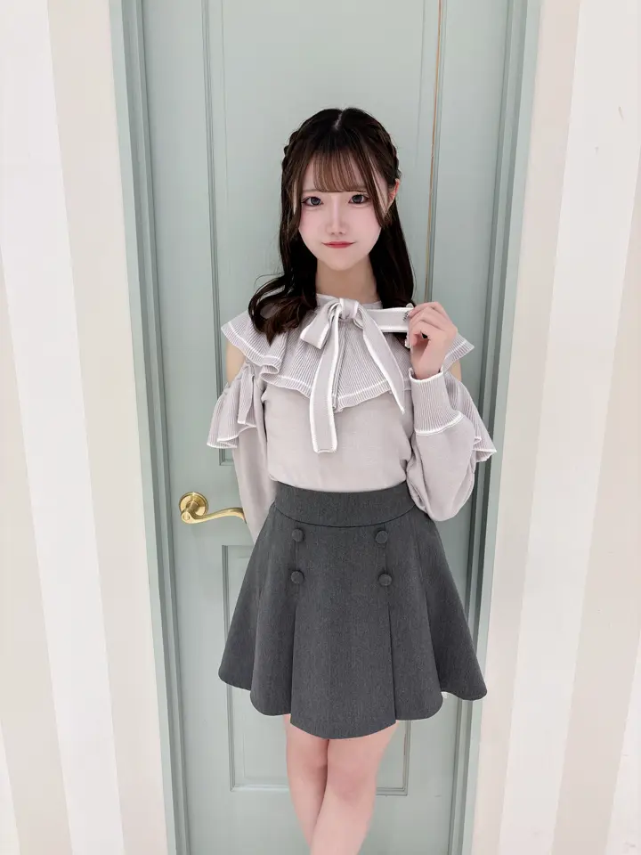 evelyn ダブルリボントップス フロントボタンプリーツスカート まとめ売り フロントボタンプリーツスカート｜evelyn（エブリン）公式通販サイト