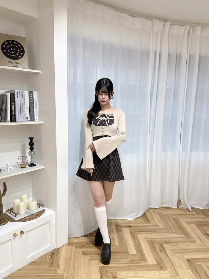 evelyn ビッグリボンキャミワンピース/袖リボンリブニット（セット） ビッグリボンキャミワンピース｜evelyn（エブリン）公式通販サイト