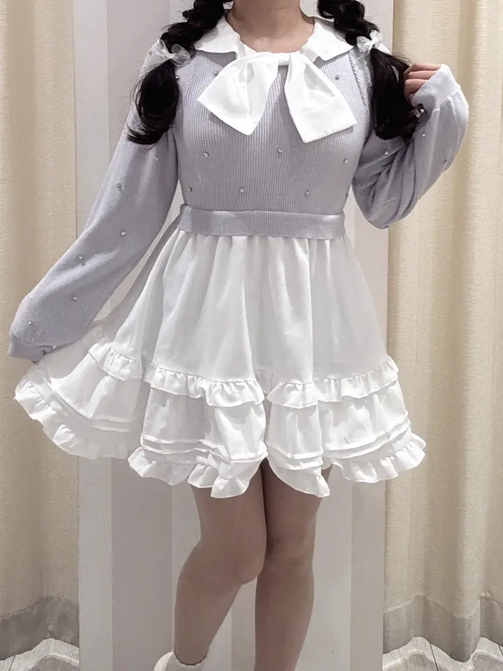 襟タックミニワンピース｜evelyn（エブリン）公式通販サイト