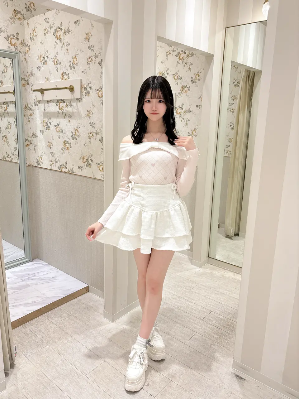 編み上げダブルスカート｜evelyn（エブリン）公式通販サイト