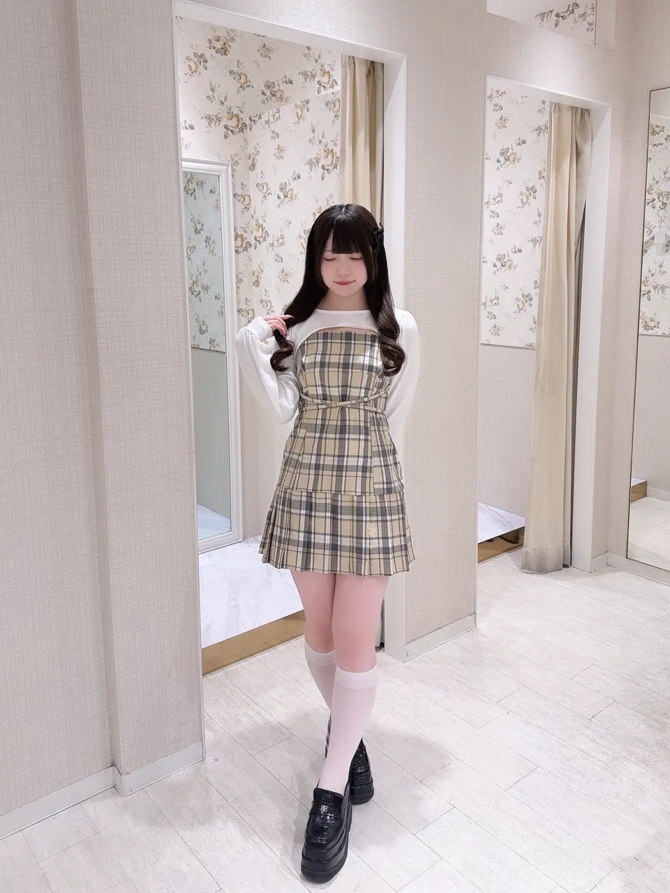 evelyn 裾プリーツクロスワンピース 裾プリーツクロスワンピース｜evelyn（エブリン）公式通販サイト