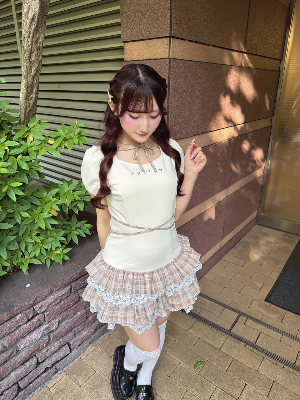 バイカラーティアードリブワンピース バイカラーティアードリブワンピース｜evelyn（エブリン）公式通販サイト