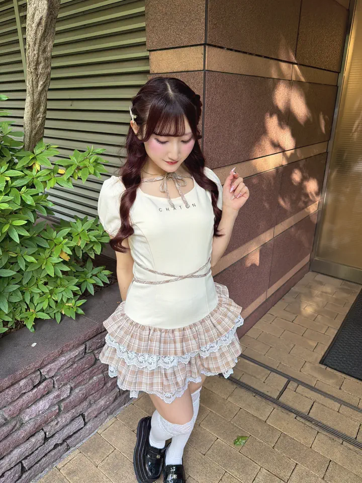 バイカラーティアードリブワンピース｜evelyn（エブリン）公式通販サイト