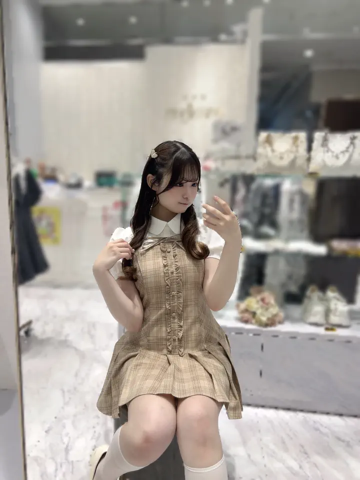 ローウエストプリーツチェックワンピース｜evelyn（エブリン）公式通販