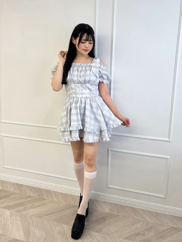 肩リボンオフショルミニワンピース｜evelyn（エブリン）公式通販サイト