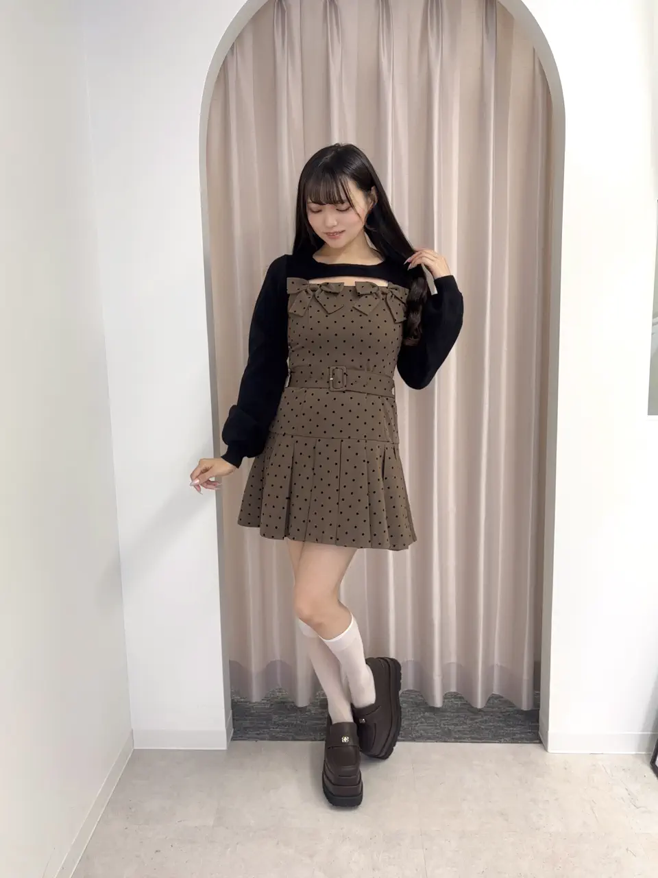 Momo evelyn リボンボレロワンピース ダブルリボンボレロワンピース｜evelyn（エブリン）公式通販サイト