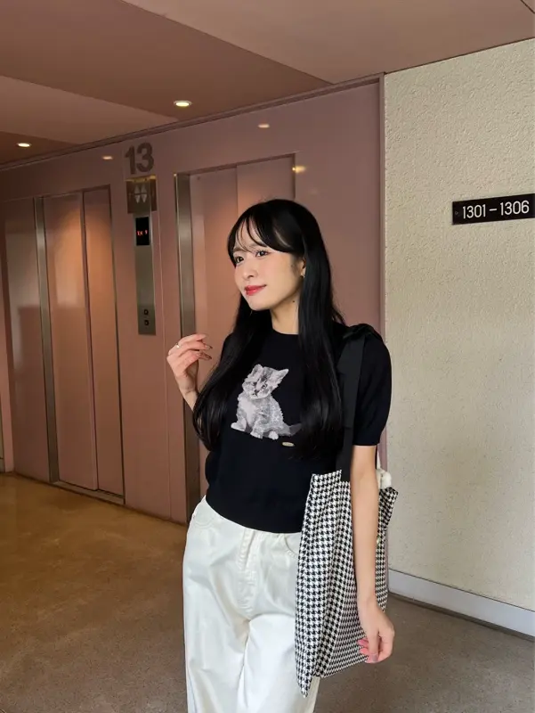 にゃんにゃんパフニット｜evelyn（エブリン）公式通販サイト