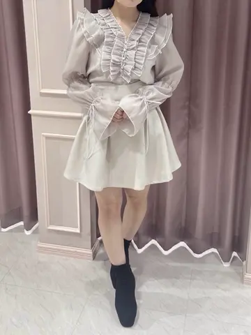 An MILLE 裾プリーツミニOP 裾プリーツミニワンピース｜evelyn（エブリン）公式通販サイト