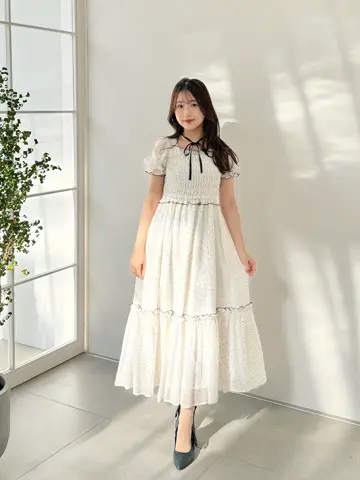 フロッキードットシャーリングOP｜evelyn（エブリン）公式通販サイト