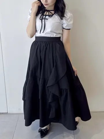 パイピングリボンTシャツ｜evelyn（エブリン）公式通販サイト