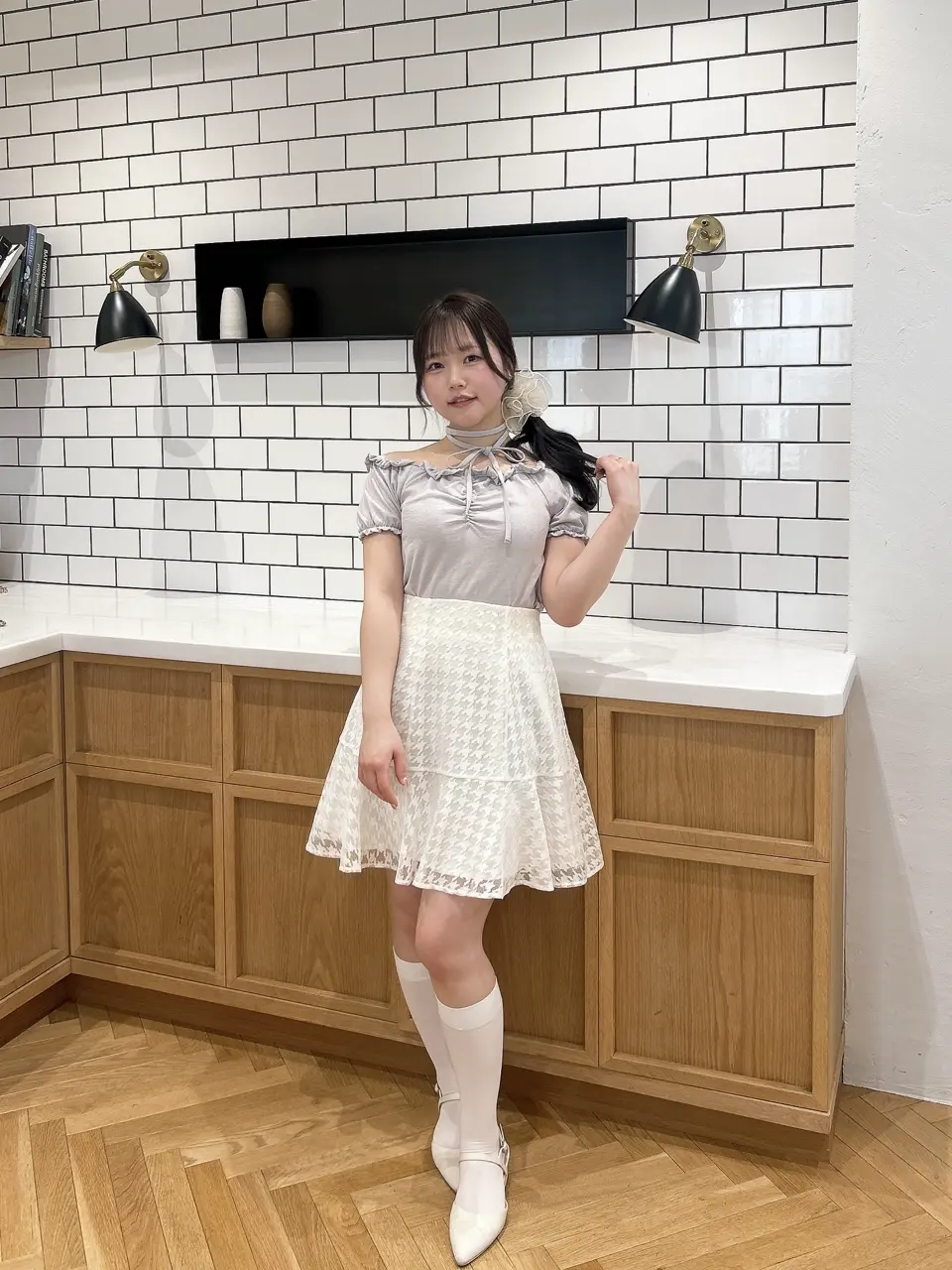 ★ELF SACK★ 新中国式 新盤ボタン ミニ スカート/送料込 チュール切替ミニSK|evelyn(エブリン)公式通販サイト