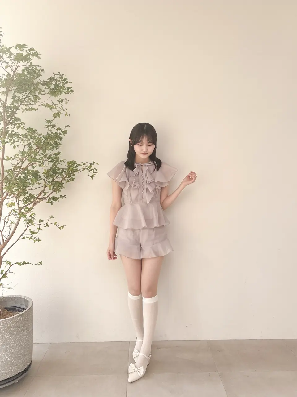 シアーフリルリボンセットアップ シアーフリルリボンセットアップ｜evelyn（エブリン）公式通販サイト