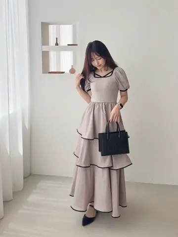 リブドッキングレイヤードワンピース｜evelyn（エブリン）公式