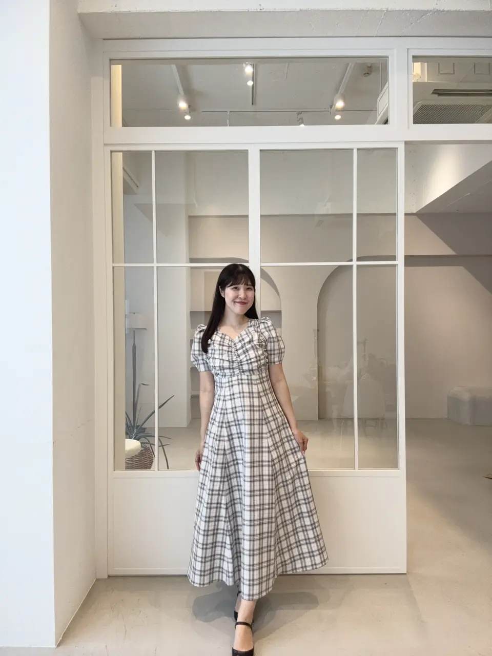 エレクトロンエブリワン SP（エシュペー）｜1/60 LINEN-APRON ONEPIECE（Charcoal