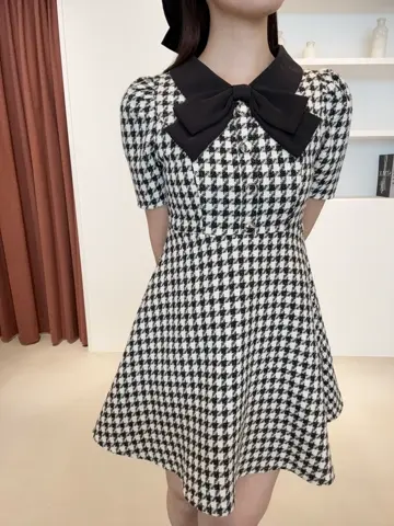 リボンツイードミニワンピース｜evelyn（エブリン）公式通販サイト