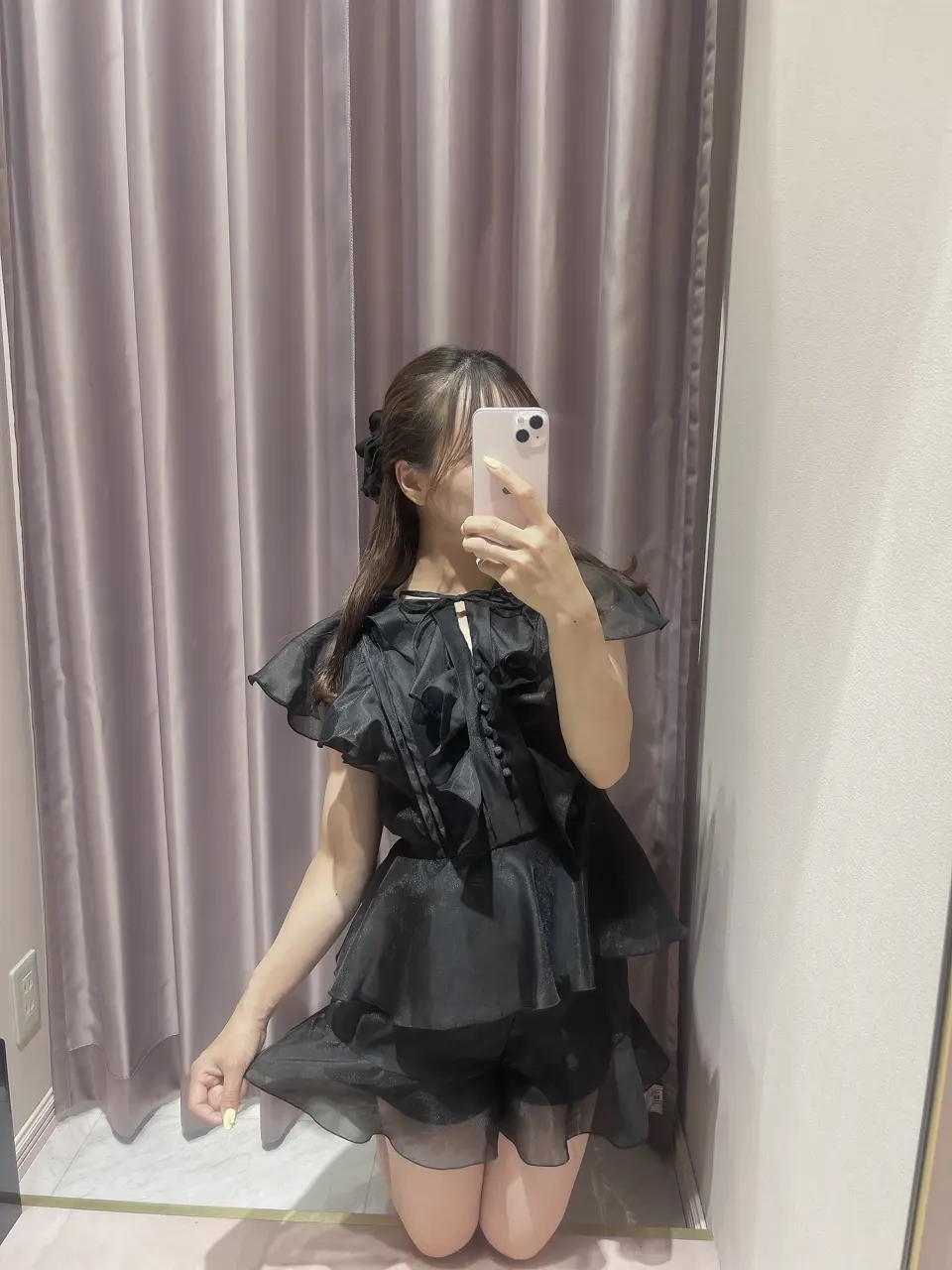 【完売品】AnMILLE シアーフリルリボンセットアップ タグ付き シアーフリルリボンセットアップ｜evelyn（エブリン）公式通販サイト
