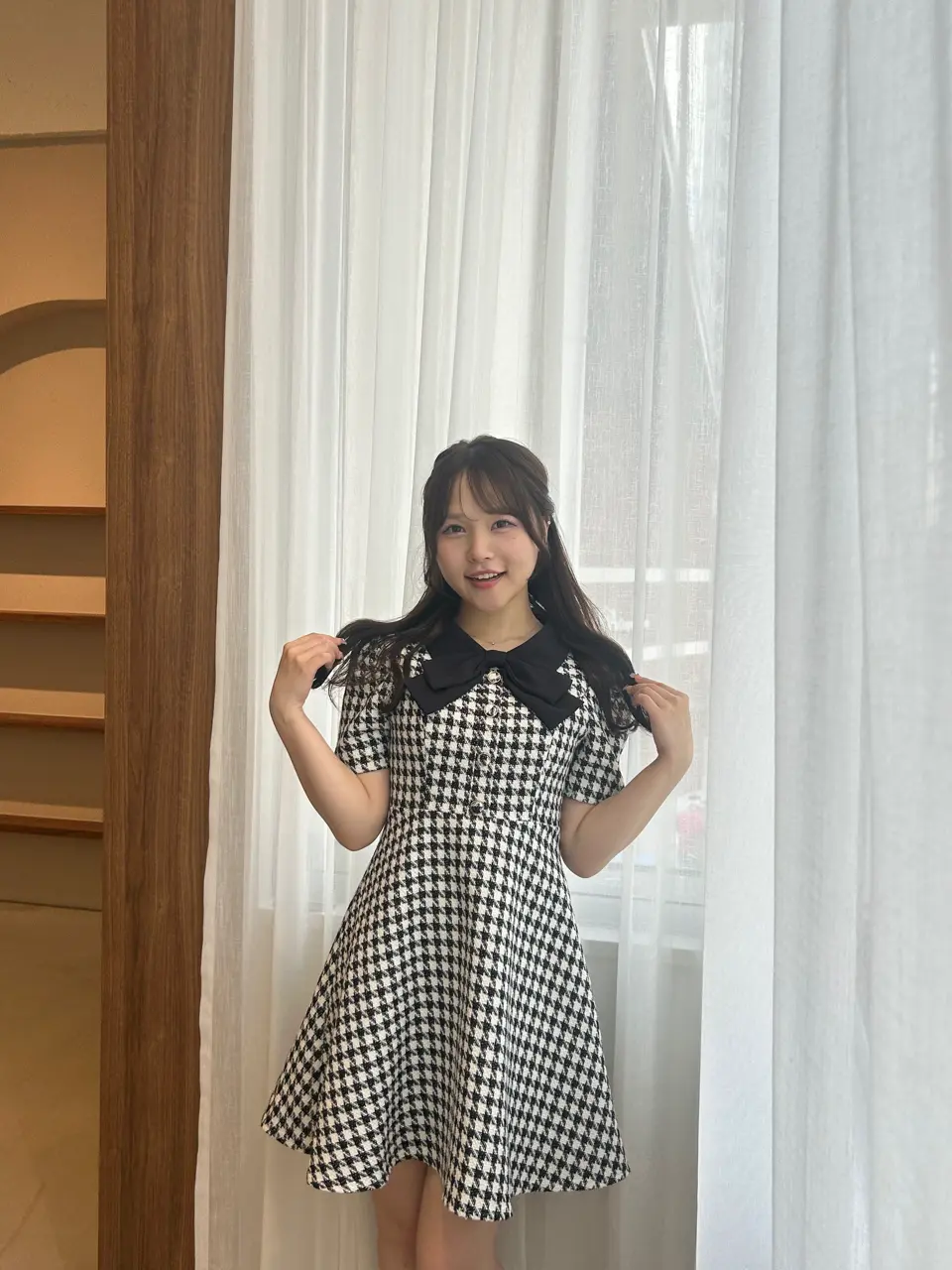 リボンツイードミニワンピース｜evelyn（エブリン）公式通販サイト