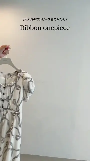 リボンパフスリーブフレアワンピース｜evelyn（エブリン）公式