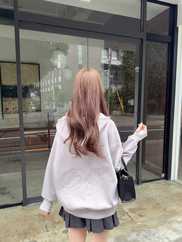 An MILLE エンボスロゴパーカー ホワイト エンボスロゴパーカー｜An MILLE（アンミール）公式通販サイト