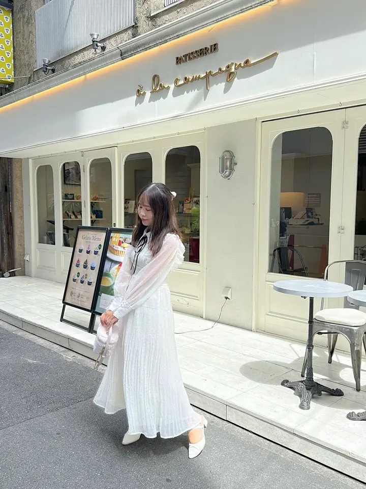 タックフリル襟ワンピース｜evelyn（エブリン）公式通販サイト