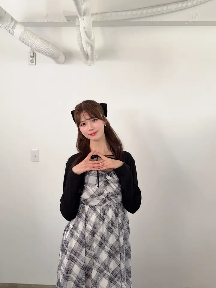 ボレロセットチェックシフォンワンピース｜evelyn（エブリン