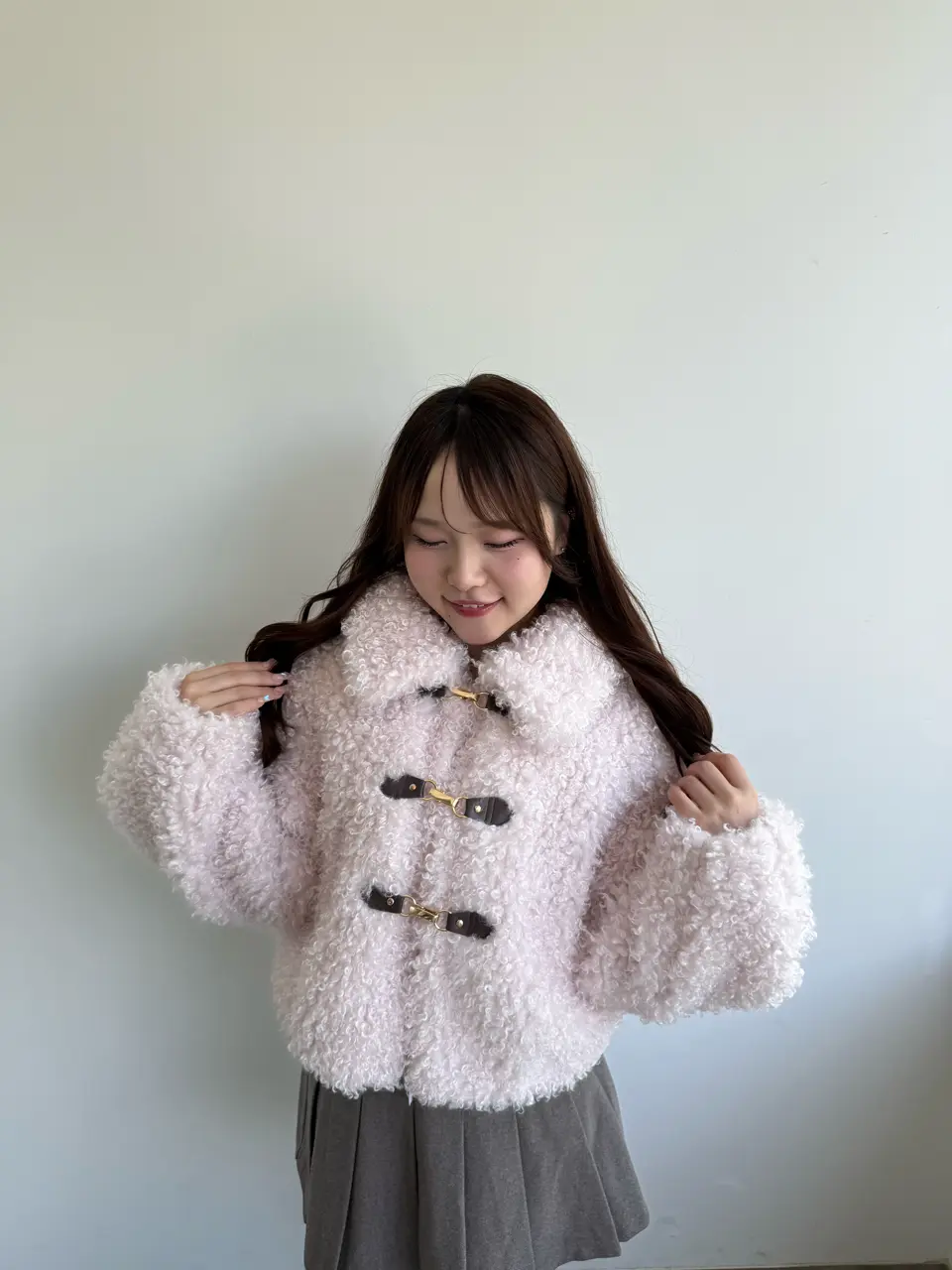 綺麗❗️ボアショートコート ふわふわモヘア 可愛い✨ ブラック クロエコレクション 綺麗❗️ボアショートコート ふわふわモヘア 可愛い✨ ブラック