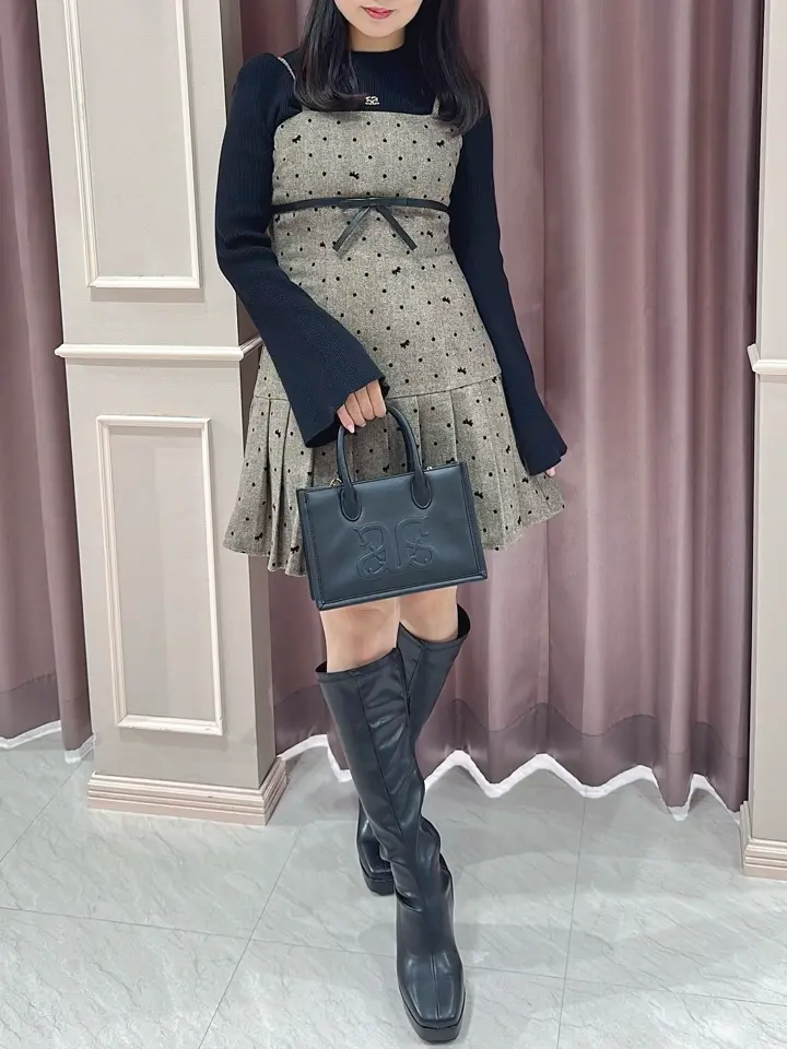 リボンプリーツキャミワンピース｜evelyn（エブリン）公式通販サイト