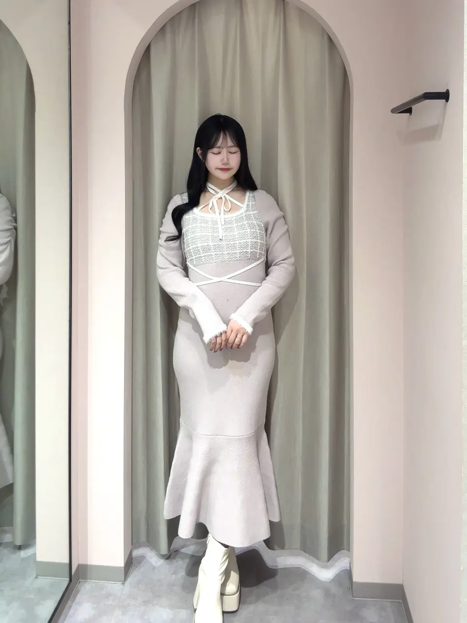 クロスマーメイドニットワンピース｜An MILLE（アンミール）公式通販サイト