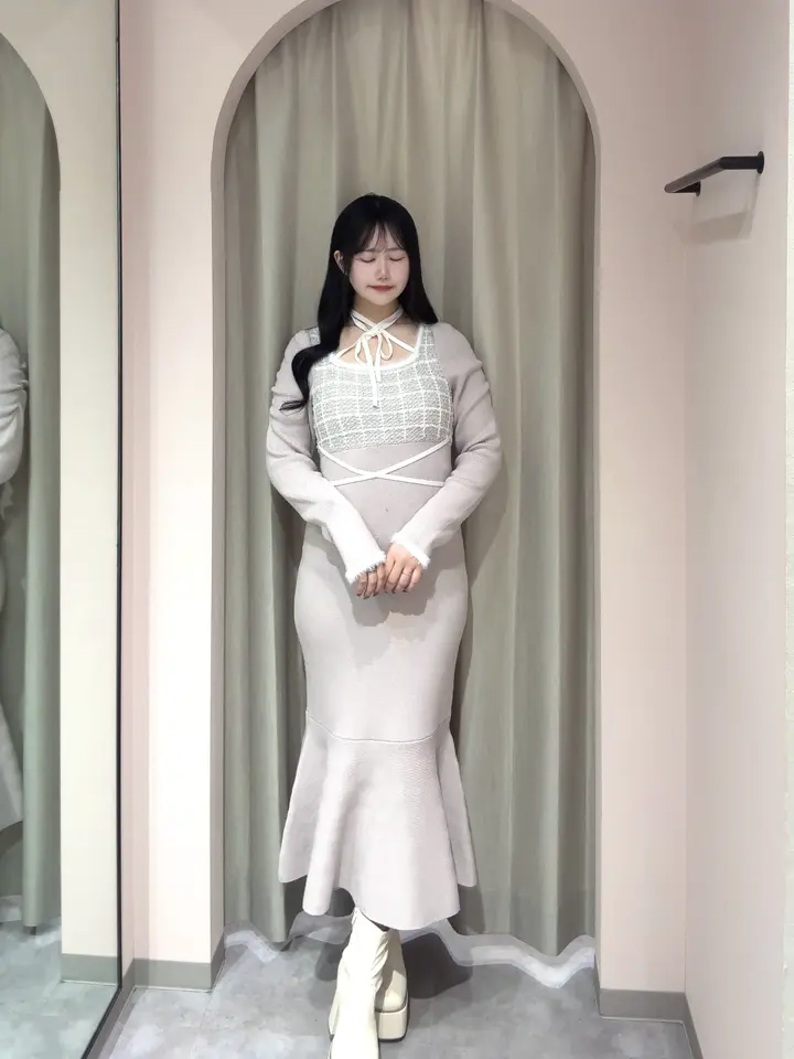 クロスマーメイドニットワンピース｜An MILLE（アンミール）公式通販サイト