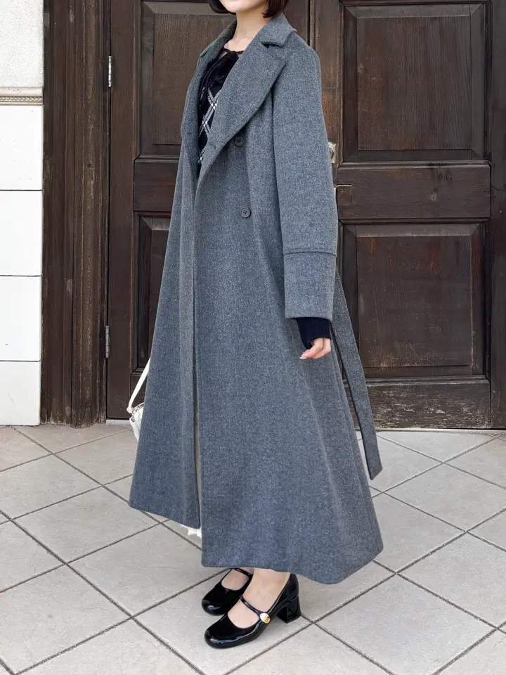 ダブルボタンロングコート｜evelyn（エブリン）公式通販サイト