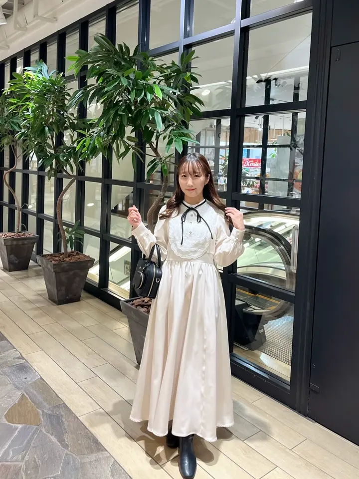 ヨークビジューフレアワンピース｜evelyn（エブリン）公式通販サイト