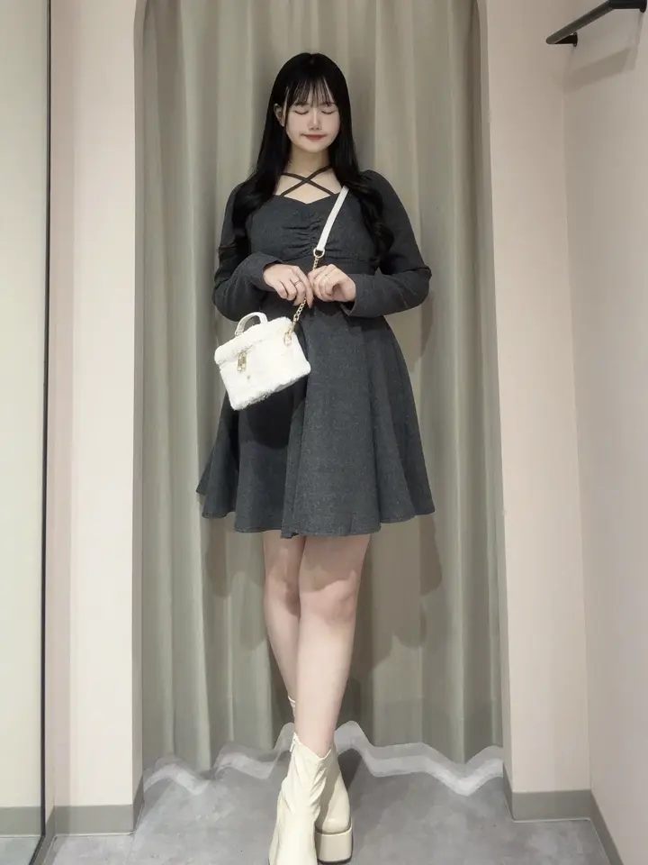 クロスリボンフレアワンピース｜evelyn（エブリン）公式通販サイト