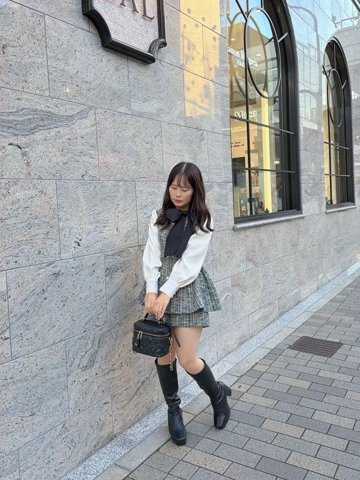 ツイードペプラムセットアップ｜evelyn（エブリン）公式通販サイト