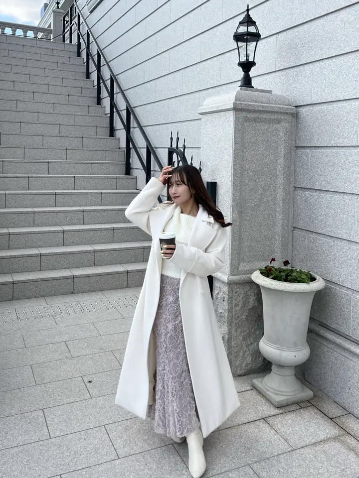 ダブルボタンロングコート｜evelyn（エブリン）公式通販サイト