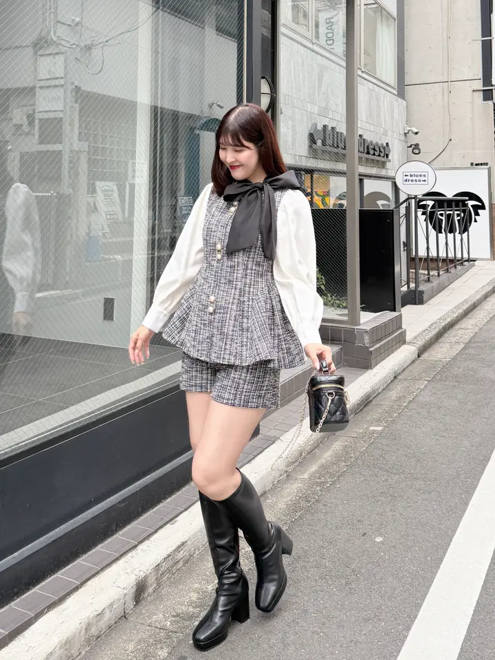 ツイードペプラムセットアップ｜evelyn（エブリン）公式通販サイト