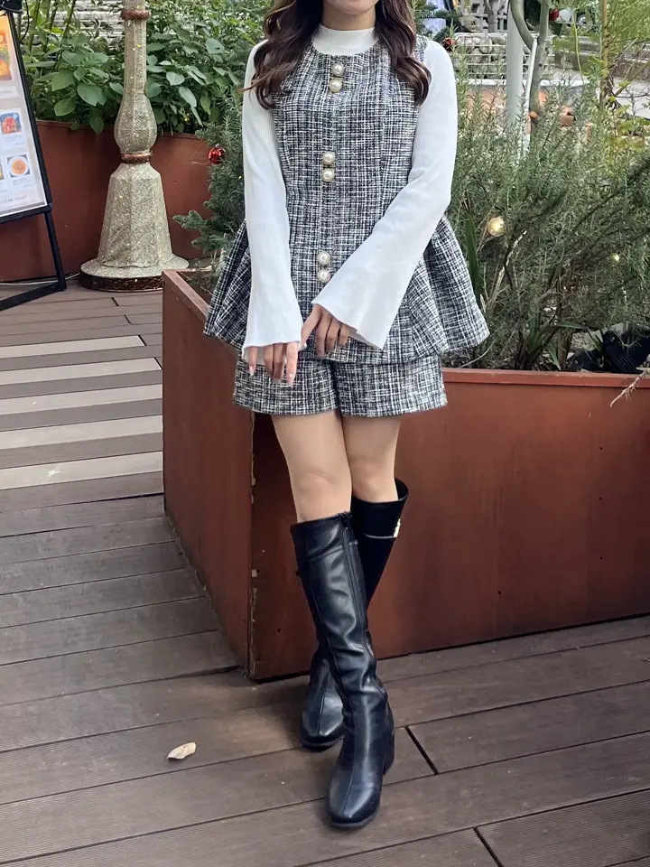 ツイードペプラムセットアップ｜evelyn（エブリン）公式通販サイト