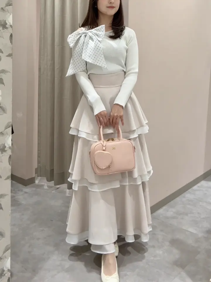 シフォンレイヤードフリルスカート｜evelyn（エブリン）公式通販サイト