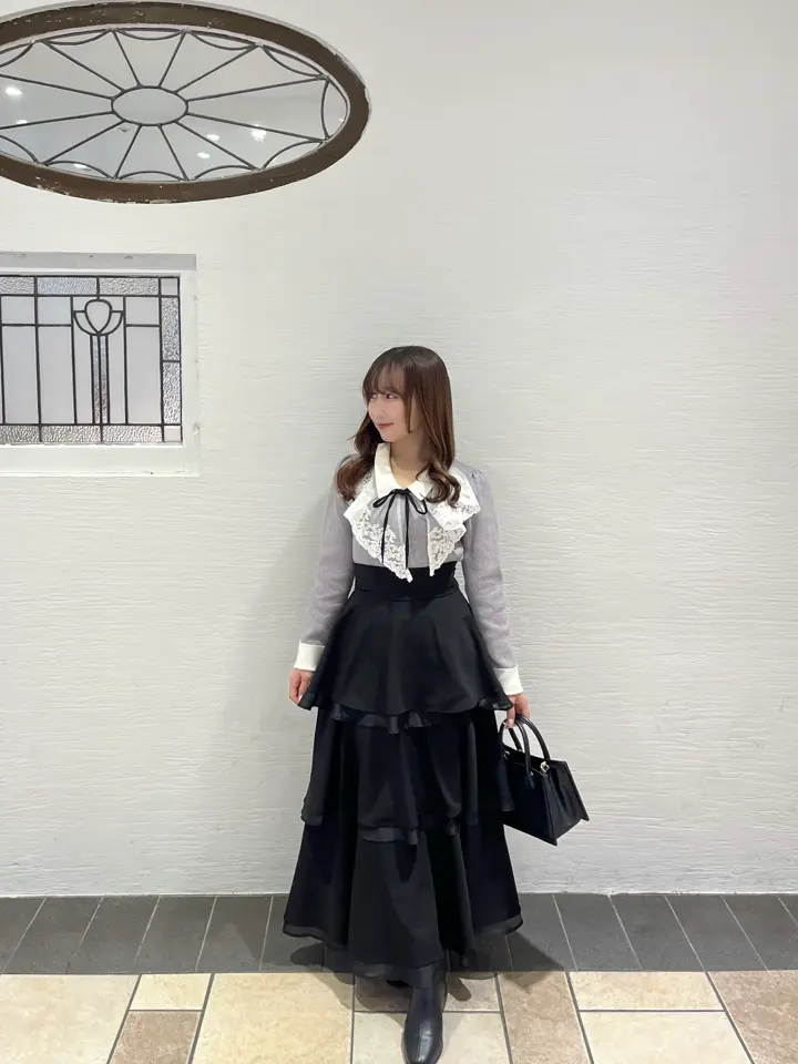 シフォンレイヤードフリルスカート｜evelyn（エブリン）公式通販サイト