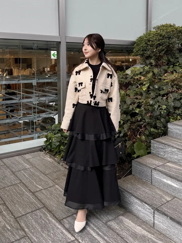 シフォンレイヤードフリルスカート｜evelyn（エブリン）公式通販サイト