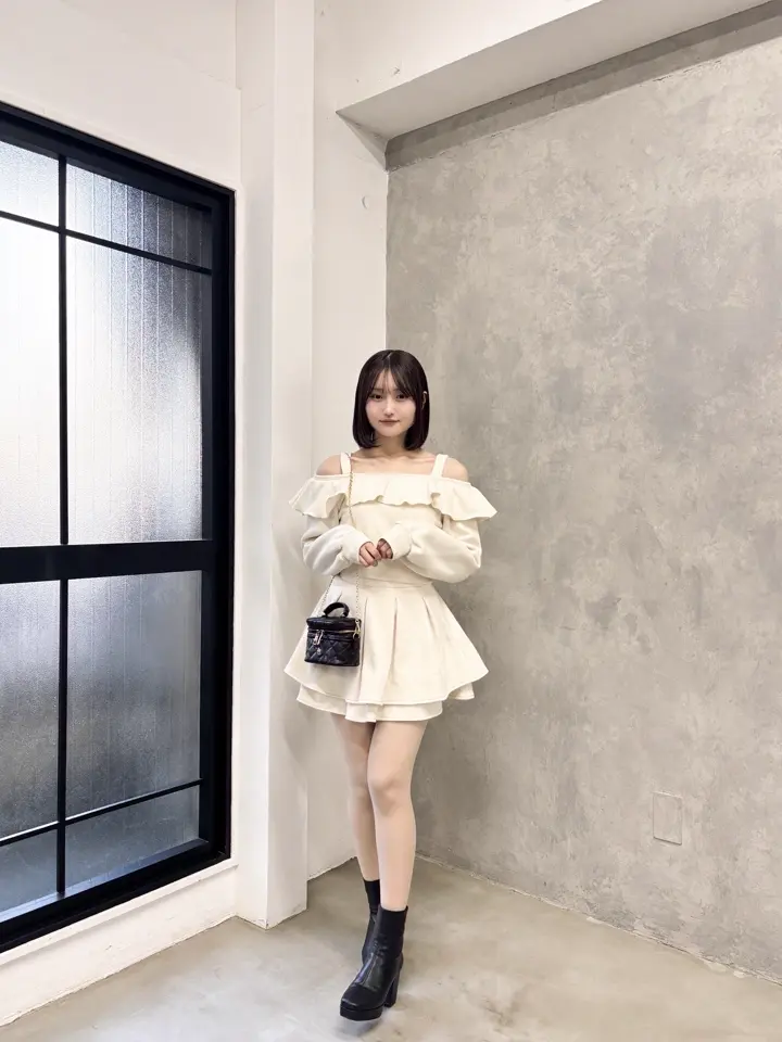 ぽん evelynセット LOVE 音嶋莉沙さんが着る evelyn Winter collection🩷🩵 #セーラー