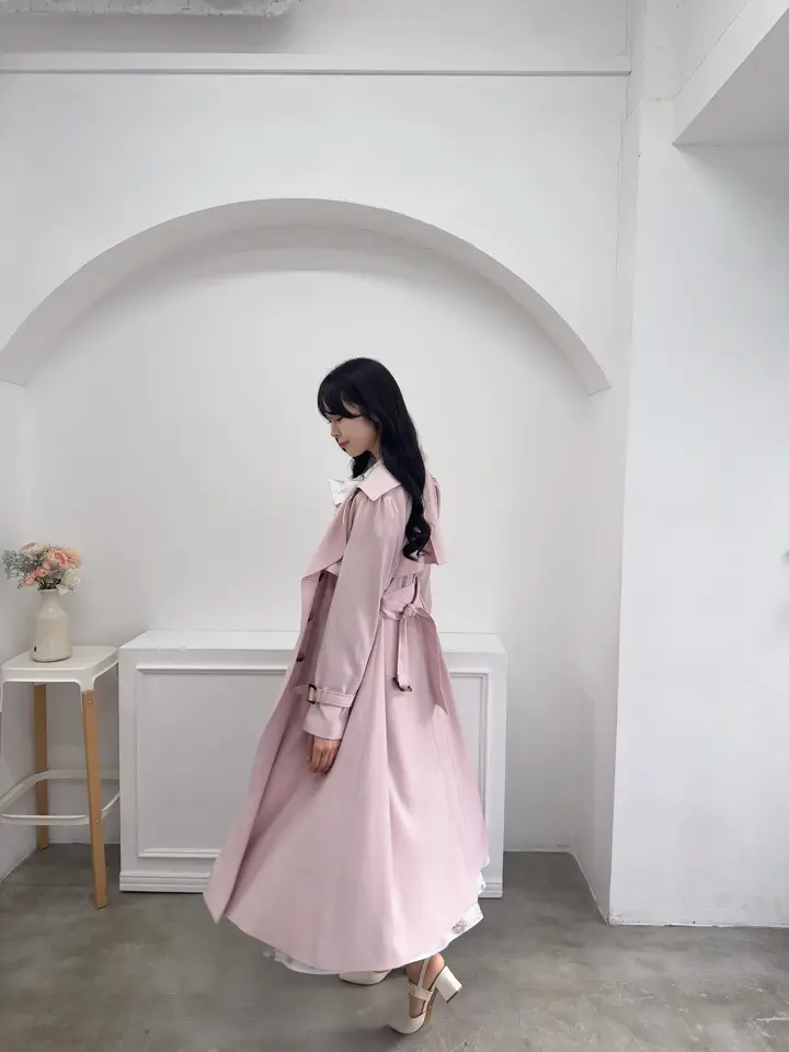 AnMILLE アンミール　オリジナルロングトレンチ　新品 アンミール くしゅっとロングトレンチ｜Yahoo!フリマ（旧PayPayフリマ）