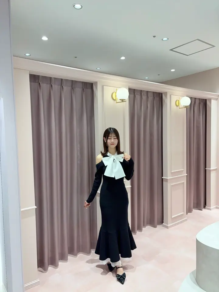 ヘムレースマーメイドニットワンピース｜evelyn（エブリン）公式通販サイト