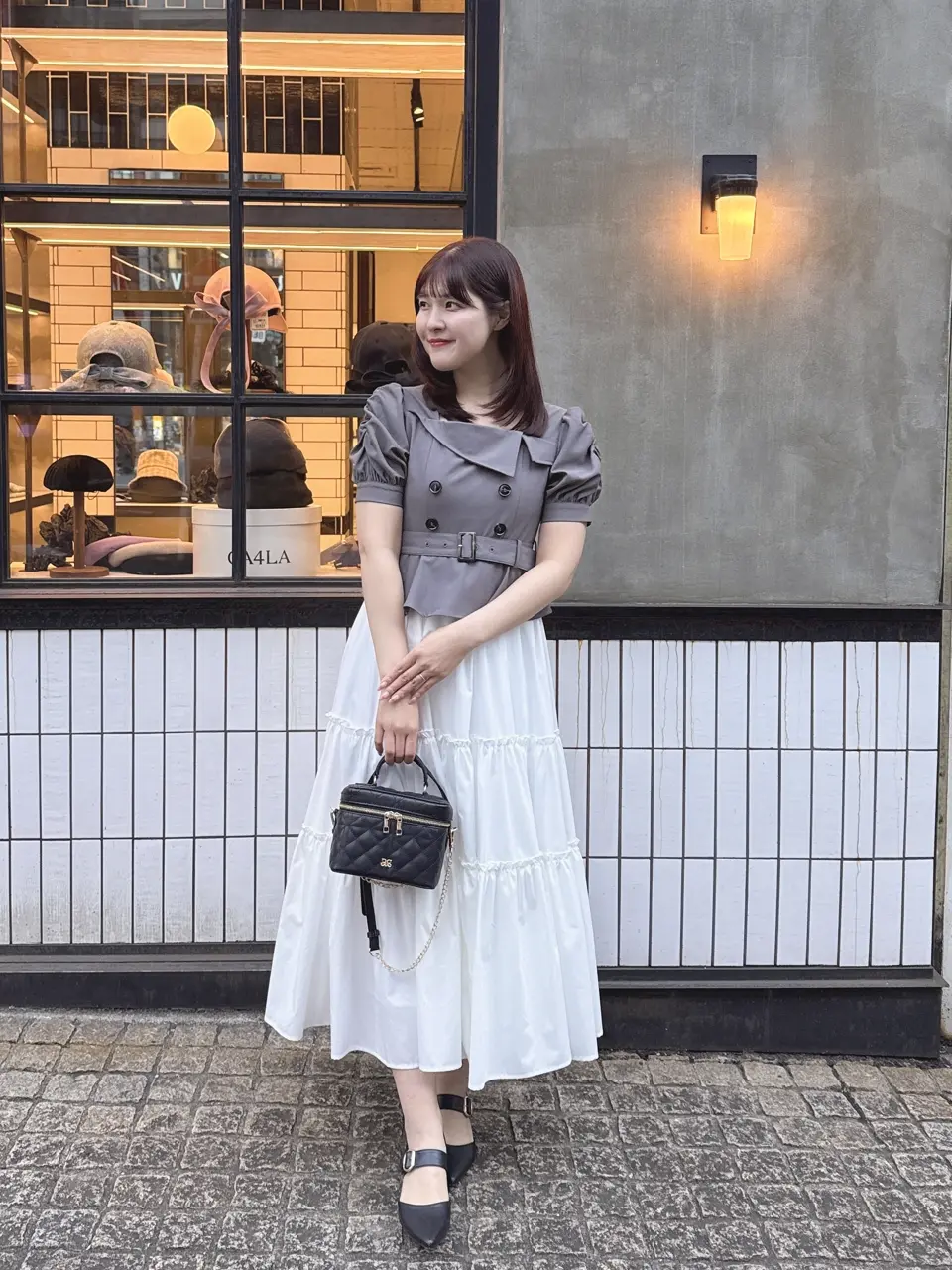 ドッキングトレンチ風ワンピース｜evelyn（エブリン）公式通販サイト