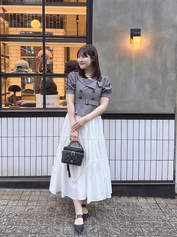 ドッキングトレンチ風ワンピース｜evelyn（エブリン）公式通販サイト